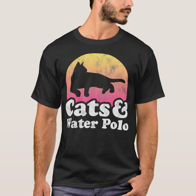 Gato de gatos e polo aquático, de uso masculino ou (Frente)