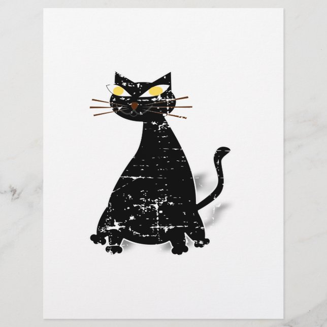 Gato de Gordura Preta Distante (Frente)