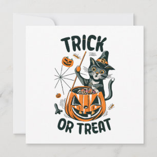Gato de Halloween Abstrato