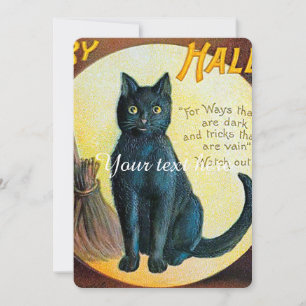 Gato de Halloween de Feliz de outono
