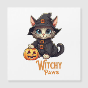 Gato de Halloween Patas Bruxa