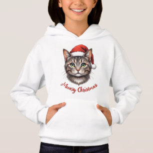 Gato de Natal Fofo Personalizado com Chapéu de Pap
