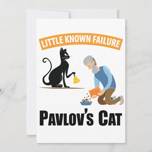 Gato de Pavlov - Psicologia Engraçada (Frente)