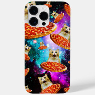 Gato de pizza espacial engraçado
