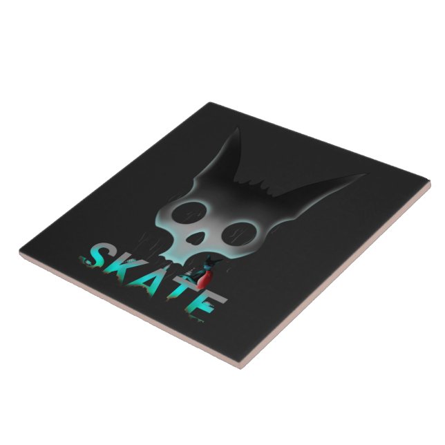 Gato de Skull Grafite (Lateral)