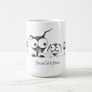 Gato de Stressie & caneca dos amigos