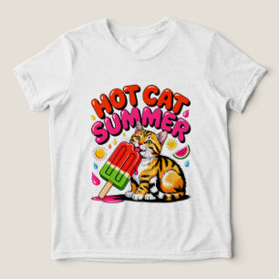 Gato de Verão: Gato Quente de Verão Divertido e Re
