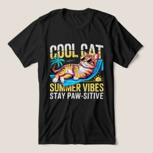 Gato de Verão Vibrações Legais - Fique Pata-sitivo