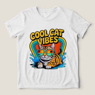 Gato de Verão Vibrações Legais - Presente de Gato