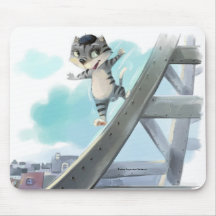 Gato Desliza Torre Eiffel – Mouse Pad Paris