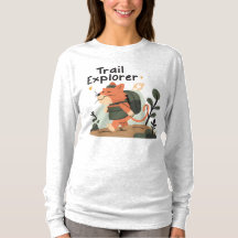 Gato do Trail Explorer - Camisa T Clássica