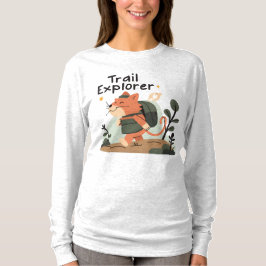 Gato do Trail Explorer - Camisa T Clássica