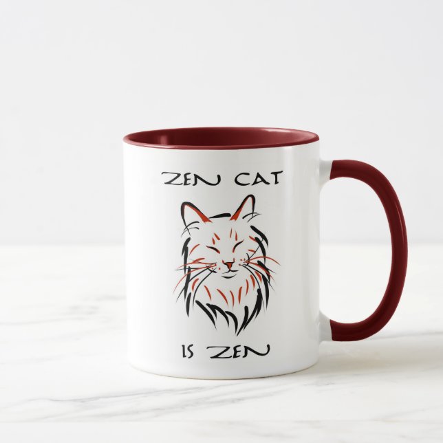 Gato do zen - caneca (Direita)