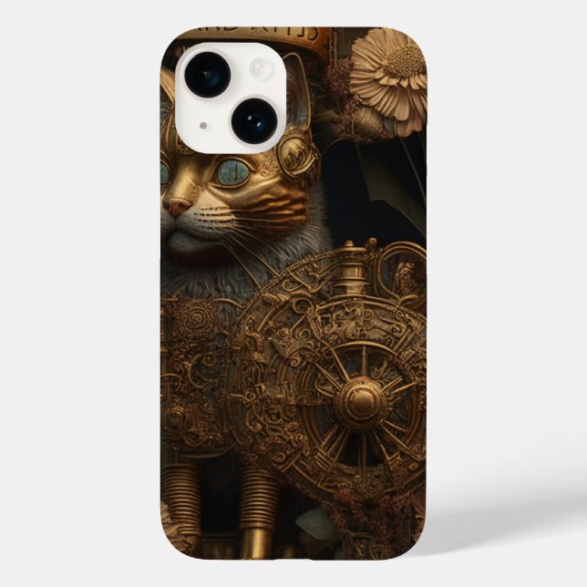 Gato Dourado Gótico Steampunk (Verso)