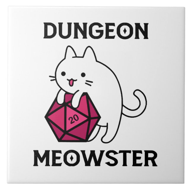 Gato Dungeon Meowster Engraçado (Frente)