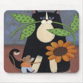 Gato e Mousepad