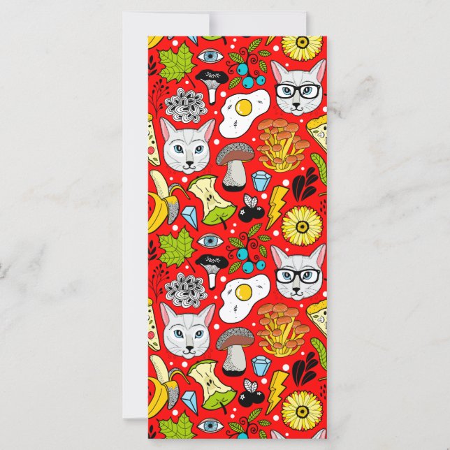 Gato e ovo em vermelho (Frente)