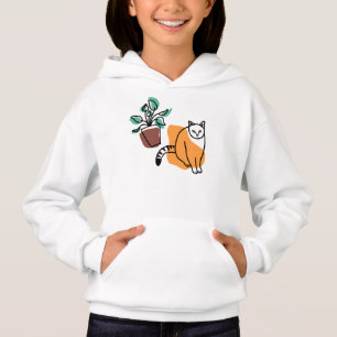 Gato e planta