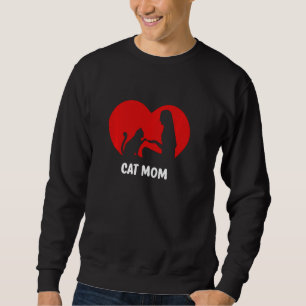 Gato E Proprietário De Gato Com Pullover Mãe De Ga