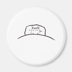 Gato em ímã de cama, imã de gato fofo