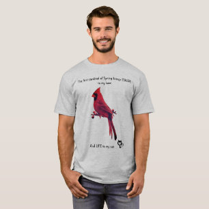Gato engraçado ama camiseta