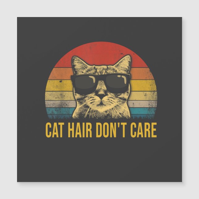 Gato Engraçado Cabelo Não Me Importo Para Amantes  (Frente)