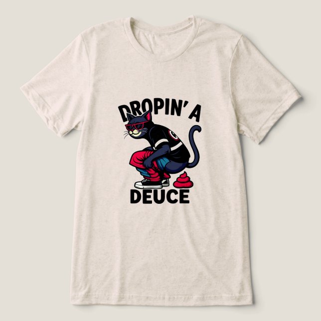 Gato engraçado caindo (Design frontal)