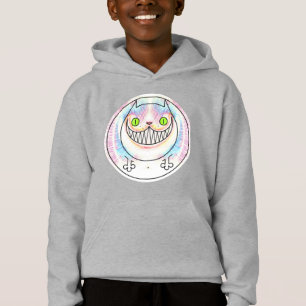 Gato Engraçado Cheshire Cat Kids Hoodie