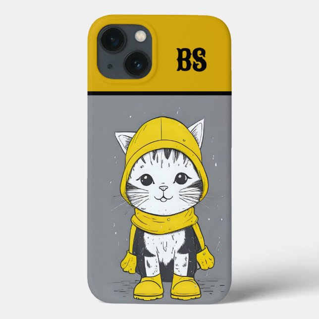 Gato Engraçado em Raízes de Chuva - Humor de Gato (Verso)