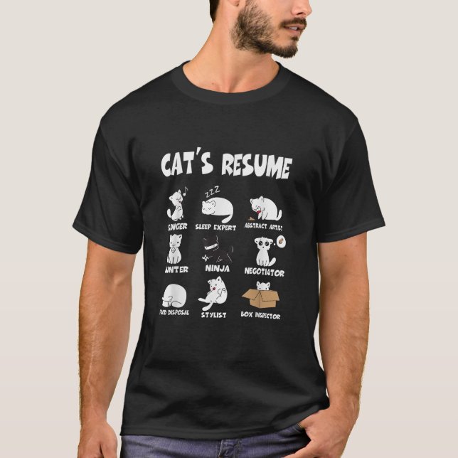Gato Engraçado Retoma A Vida De Um Camisa De Gato (Frente)