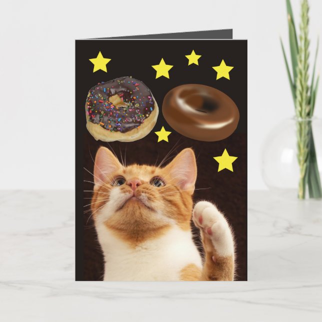 GATO ESPACIAL COM CARTÕES DE ANIVERSÁRIO DE ROSQUI (Frente)