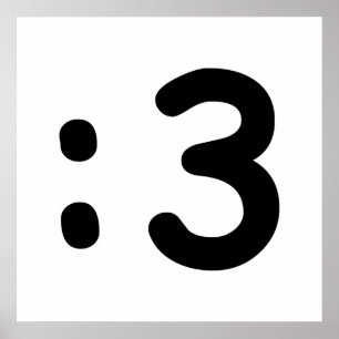 Gato Face Emoticon: 3 Poster