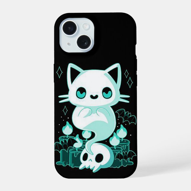 Gato Fantasma de Halloween (Verso)