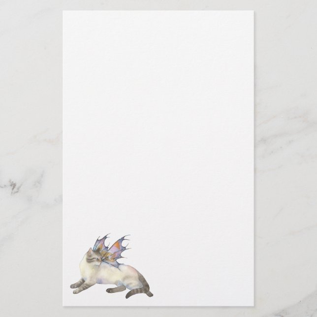 Gato feericamente Siamese - artigos de papelaria (Frente)
