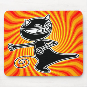 Gato Firekick Mousepad de Ninja