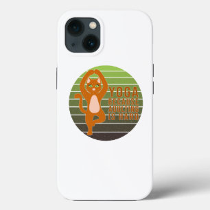 Gato fofo engraçado fazendo ioga. design engraçado