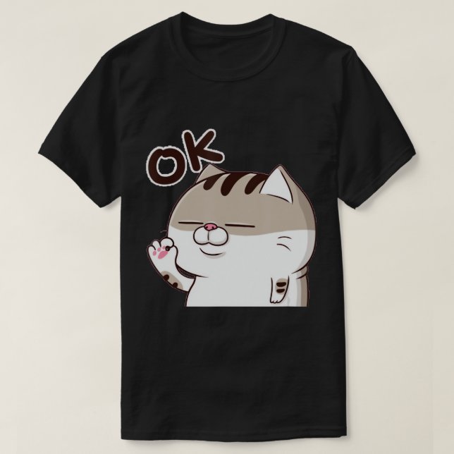 Gato Gordo, Gato Gordo Ami OKOK, Camiseta Gato Eng (Frente do Design)