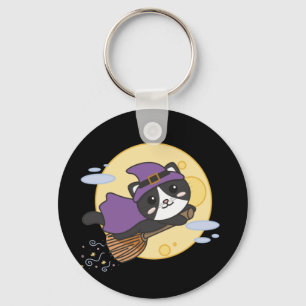 Gato Halloween Bruxas Kids Witume Chaveiro