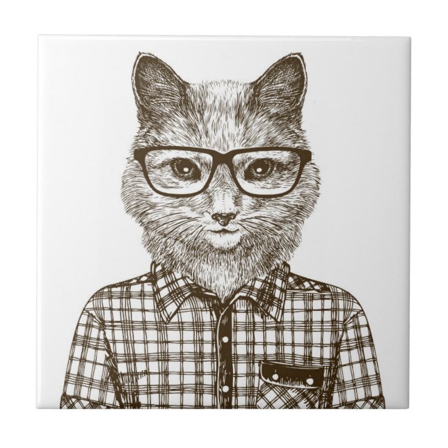 Gato Hipster (Frente)