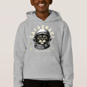 Gato Hoodie Engraçado Astronauta Gato