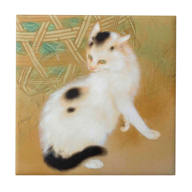 Gato japonês, Takeuchi Seihō, arte japonesa (Frente)