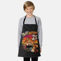 Gato Laranja Retro Brinca Bateria 2% Humor