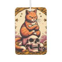 Gato Laranja Vingativo, Caveiras e Lua