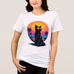 Gato Legal dos Anos 80 com Óculos de Sol