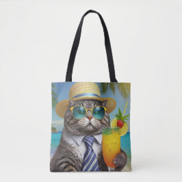 Gato Legal Tropical - Saco de Tote Vibes da Ilha