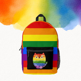 Gato LGBT Gato Giro Gelado Monograma Orgulho Arco-