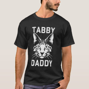 Gato Listrado Pai do Gato Pai Camiseta Divertida A