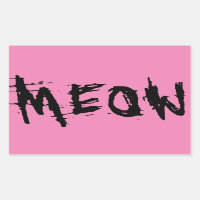 Gato Lover, adesivos MEOW