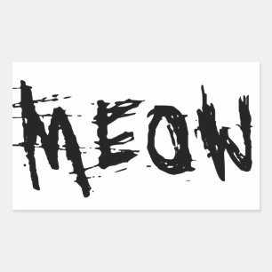 Gato Lover, adesivos MEOW