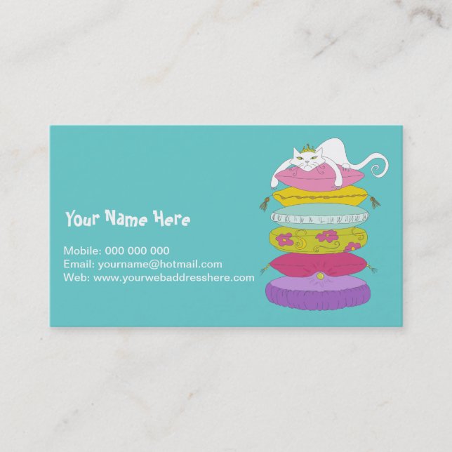 Gato mal-humorado da princesa e os cartões de (Frente)